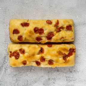 Italian focaccia tomato sandwich