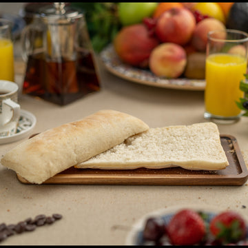4x Large italian white ciabatta sandwich