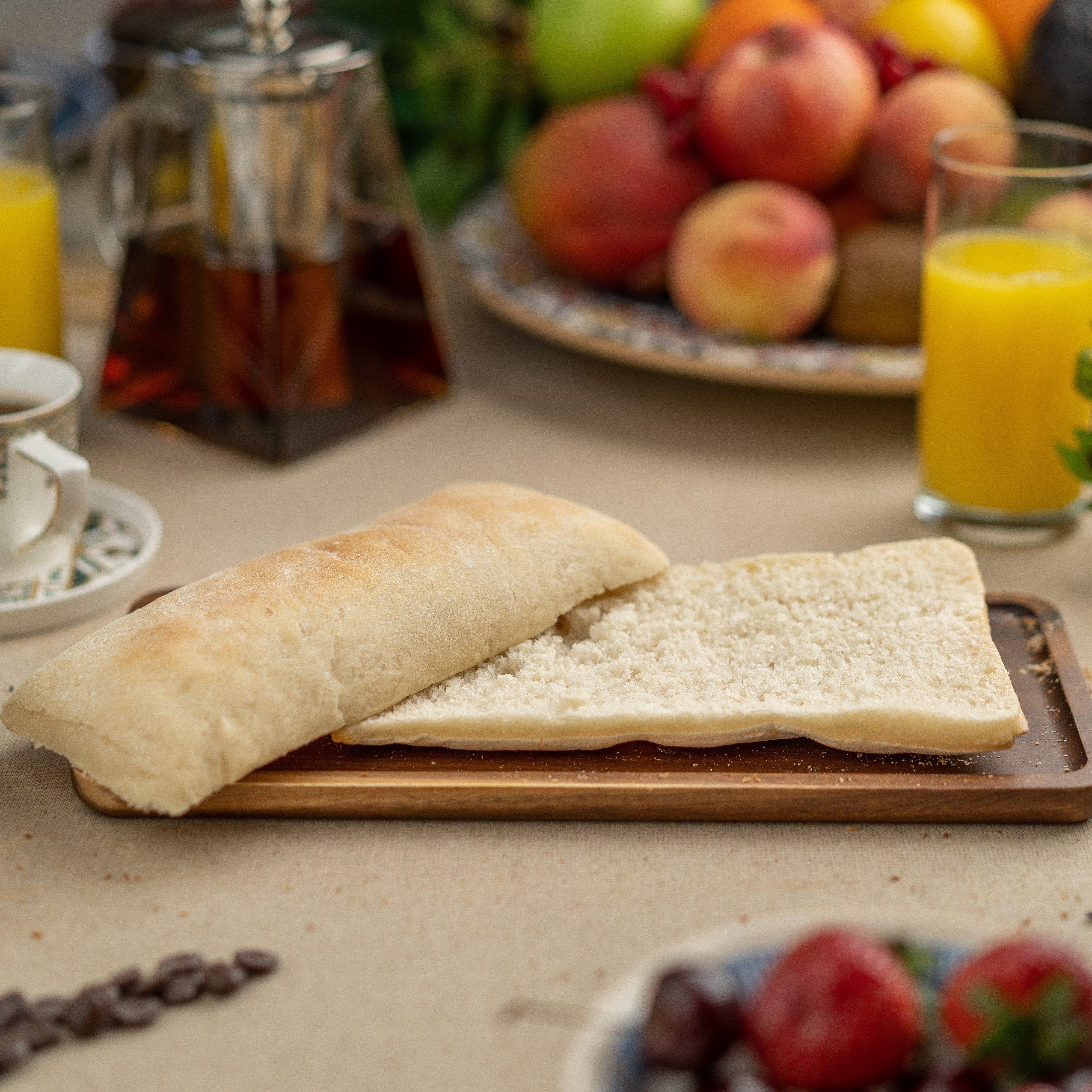 4x Italian white ciabatta sandwich